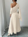 Elegancka maxi sukienka jedno ramię (XL)