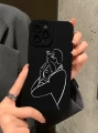 Czarne etui iPhone 15 Plus nadruk