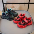 Dwukolorowe sportowe buty rzepy (28)