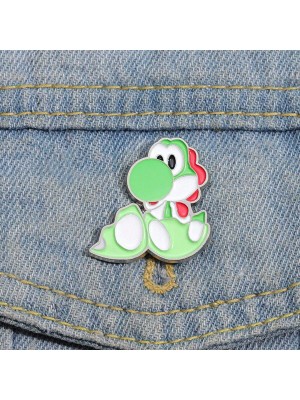 Kolorowa przypinka dinozaur Yoshi