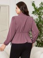Fioletowa asymetryczna bluzka (2XL)