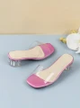 Eleganckie klapki obcas (30)