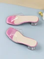 Eleganckie klapki obcas (30)