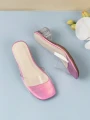 Eleganckie klapki obcas (30)