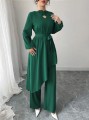 Ciemnozielony elegancki zestaw (M)