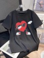 Czarny t-shirt nadruk (12L)