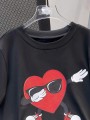 Czarny t-shirt nadruk (12L)