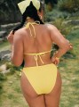 Żółte bikini kąpielowe (4XL)
