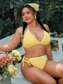 Żółte bikini kąpielowe (4XL)