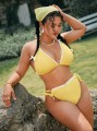 Żółte bikini kąpielowe (4XL)