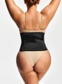 Czarny gorset modelujący zamek (1XL)