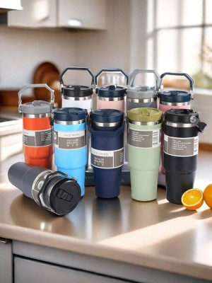 Granatowy kubek termiczny 890ml