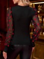 Czarna dopasowana bluzka (XL)