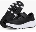 Czarne sportowe buty wrotki 2w1 (36)