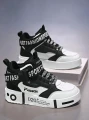 Dwukolorowe sneakersy nadruk (36)