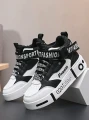 Dwukolorowe sneakersy nadruk (36)