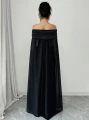 Czarny kombinezon odkryte ramiona (XL)