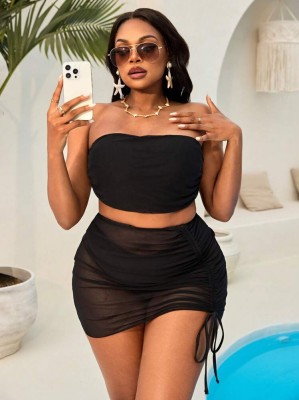 Czarne bikini kąpielowe (4XL)