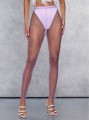 Liliowe legginsy cyrkonie (S)