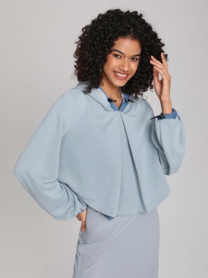 Jasnoniebieska bluza kaptur (XS)