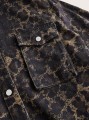 Wzorzysta kurtka jeansowa oversize (XS)