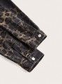 Wzorzysta kurtka jeansowa oversize (XS)