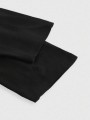 Czarna koszulka rękaw 3/4 nadruk (4XL)