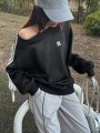 Czarna cienka bluza (M)