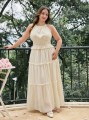 Ecru sukienka maxi (3XL)