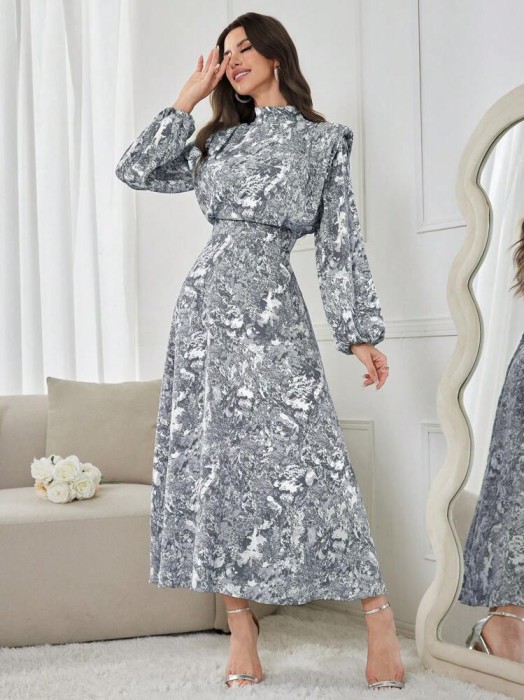 Elegancka sukienka długie rękawy (XL)