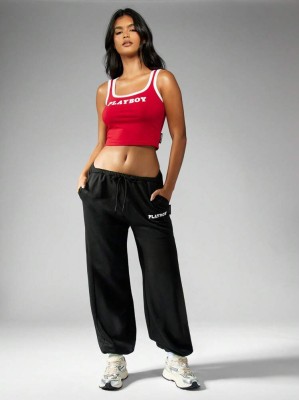 Czarne spodnie wiązanie (S)