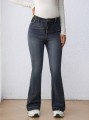 Granatowe jeansowe dzwony (2XL)