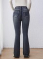 Granatowe jeansowe dzwony (2XL)