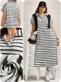 Prosta sukienka paski (4XL)