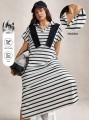 Prosta sukienka paski (4XL)