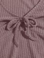 Fioletowy teksturowany top (M)