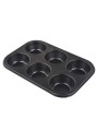 Czarna forma do pieczenia muffinek