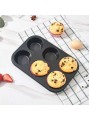 Czarna forma do pieczenia muffinek