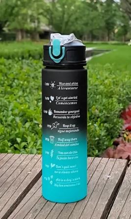 Dwukolorowy bidon napisy 800ml