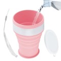 Różowy silikonowy kubek 200ml