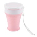 Różowy silikonowy kubek 200ml