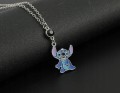 Srebrny łańcuszek zawieszka Stitch