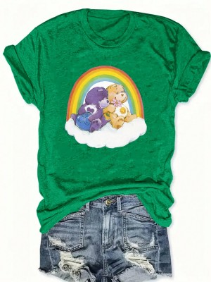 Zielona koszulka nadruk (XS)