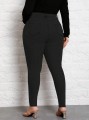 Czarne jeansy wysoki stan (0XL)