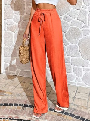 Pomarańczowe spodnie wysoki stan (M)