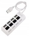 Biały hub USB 4 porty