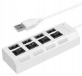 Biały hub USB 4 porty