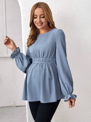 Niebieska bluzka długie rękawy (XL)