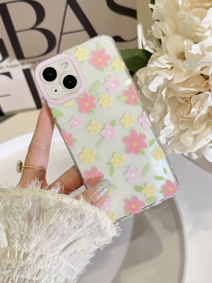 Bezbarwne etui kwiaty iPhone 13