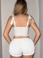 Biały komplet spodenki top (L)
